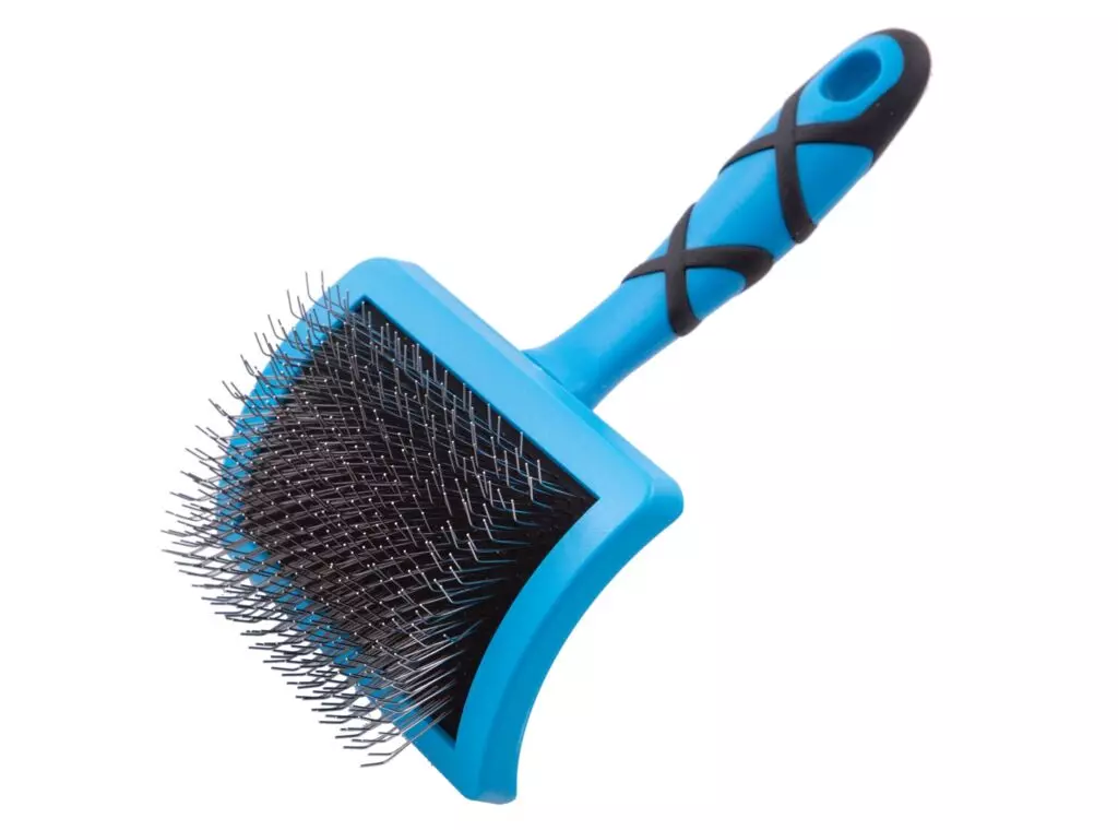 Groom Professional Ampliﬁer Firm Slicker Brush Large