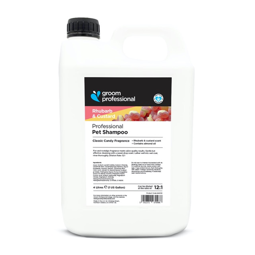 [846032] Groom Professional Rhubarb & Custard Shampoo 4L