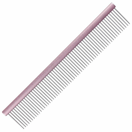 [850128] Groom Professional Spectrum Aluminium Comb Light Pink 25cm