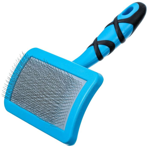 [850290] Groom Professional Curved Soft Slicker Brush Medium