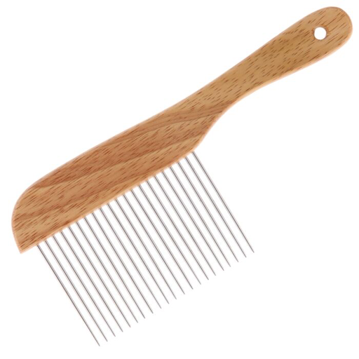 [850644] Groom Professional Wooden Poodle Comb (XL Pins)